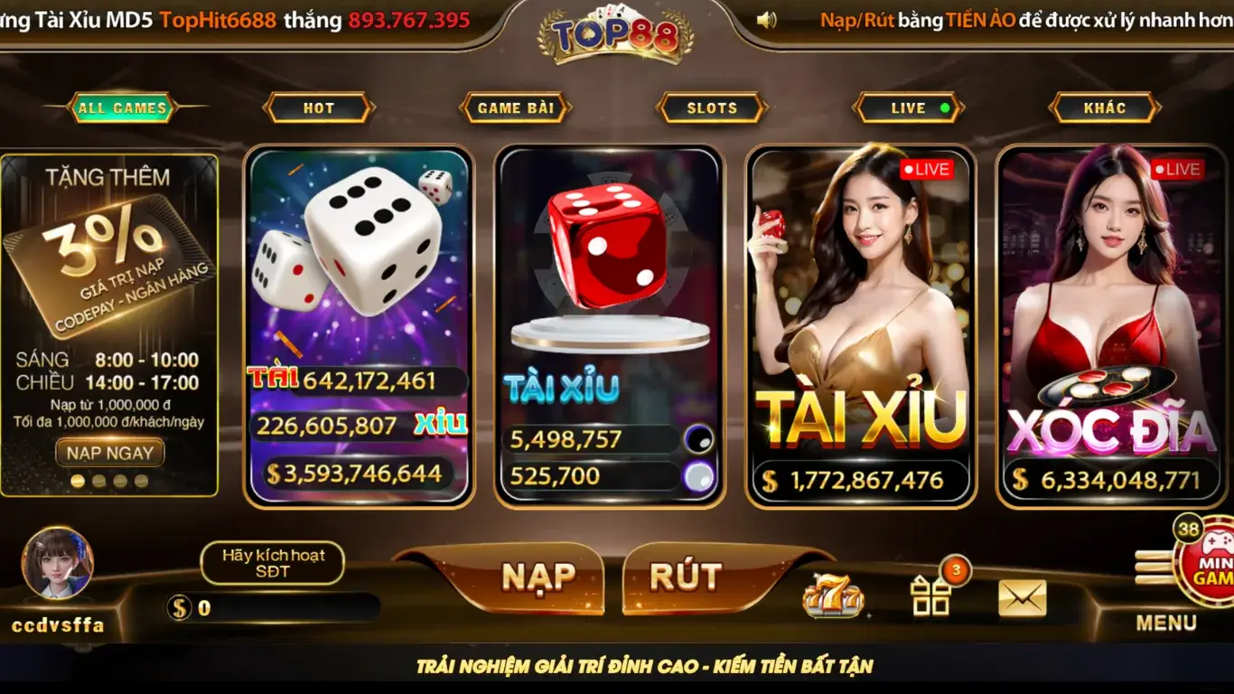 TOP88 Lý Do Người Chơi Ưu Tiên Lựa Chọn Sân Chơi Top88